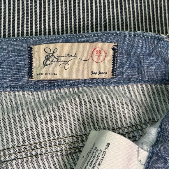 Vintage Y2K Gap Limited Edition Striped Flared Pants Low Rise sz 6 EUC - Picture 6 of 9